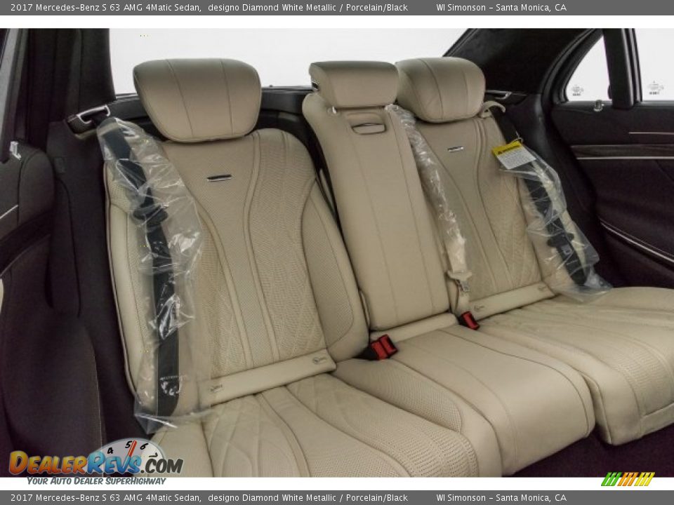Rear Seat of 2017 Mercedes-Benz S 63 AMG 4Matic Sedan Photo #13