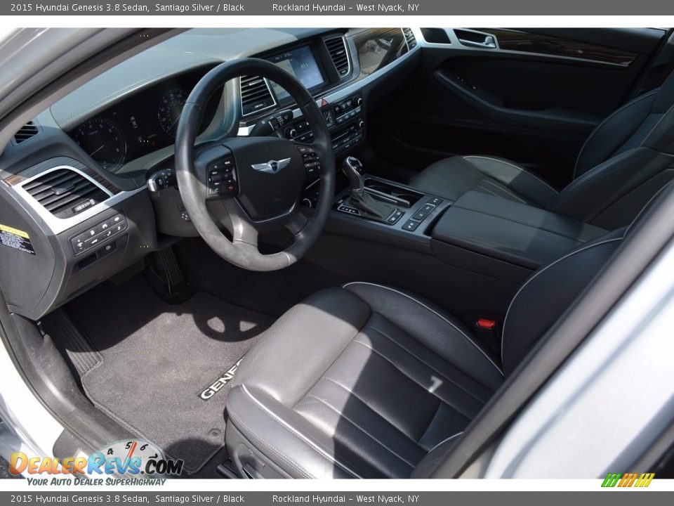 2015 Hyundai Genesis 3.8 Sedan Santiago Silver / Black Photo #10