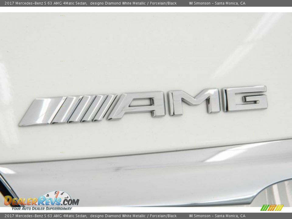 2017 Mercedes-Benz S 63 AMG 4Matic Sedan designo Diamond White Metallic / Porcelain/Black Photo #26
