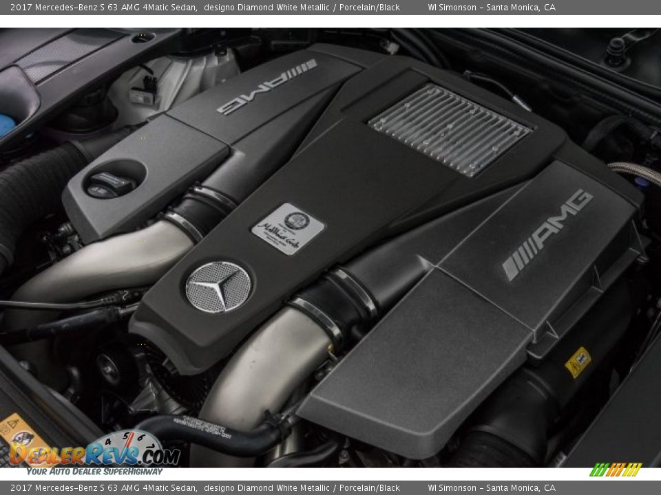 2017 Mercedes-Benz S 63 AMG 4Matic Sedan designo Diamond White Metallic / Porcelain/Black Photo #30
