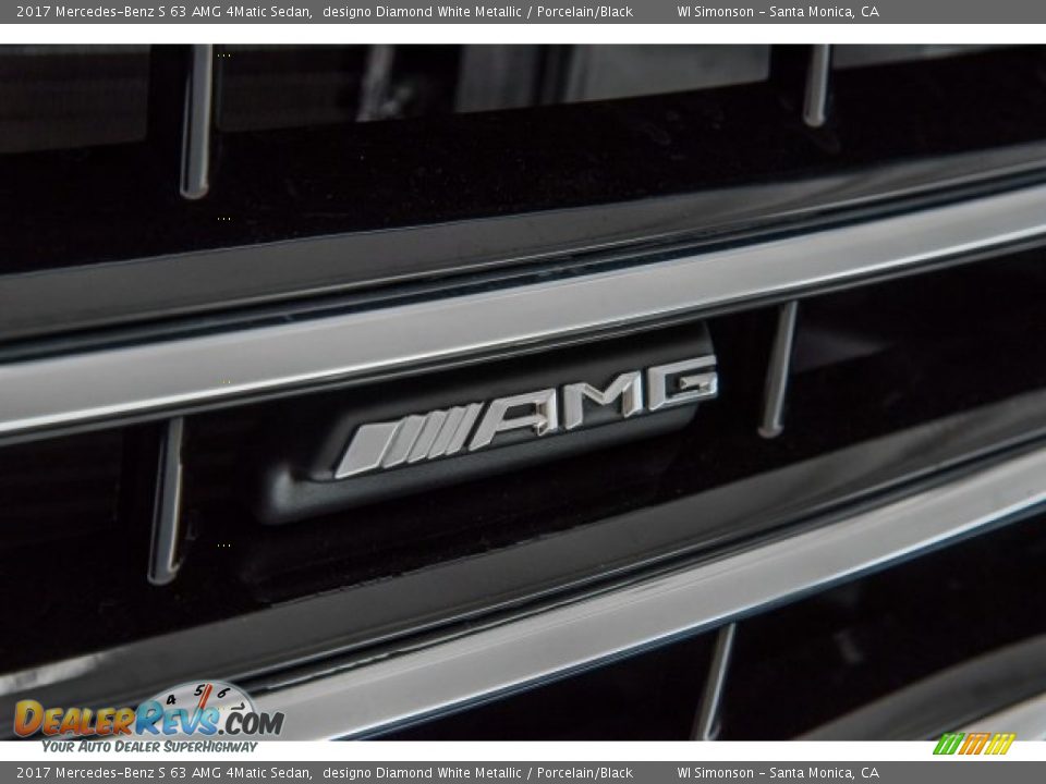 2017 Mercedes-Benz S 63 AMG 4Matic Sedan designo Diamond White Metallic / Porcelain/Black Photo #32