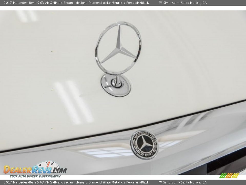 2017 Mercedes-Benz S 63 AMG 4Matic Sedan designo Diamond White Metallic / Porcelain/Black Photo #33