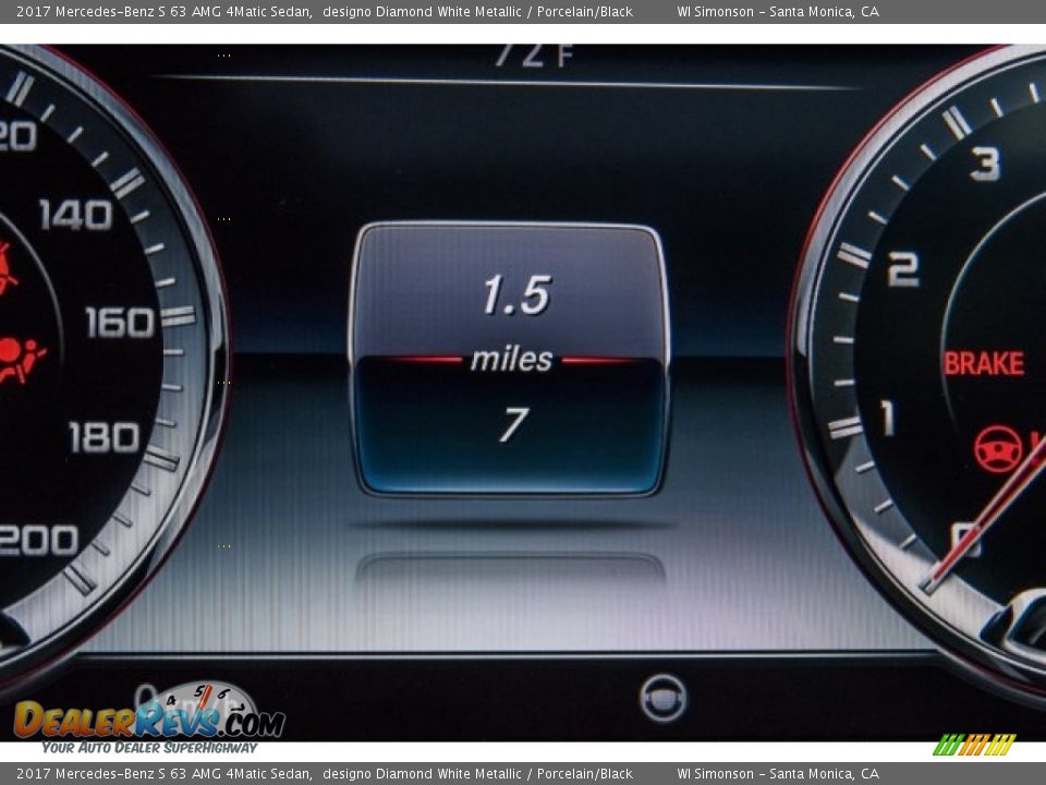 2017 Mercedes-Benz S 63 AMG 4Matic Sedan designo Diamond White Metallic / Porcelain/Black Photo #35