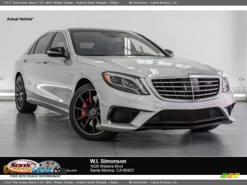 2017 Mercedes-Benz S 63 AMG 4Matic Sedan Iridium Silver Metallic / Black Photo #1