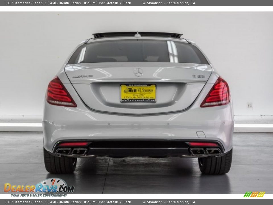 2017 Mercedes-Benz S 63 AMG 4Matic Sedan Iridium Silver Metallic / Black Photo #3