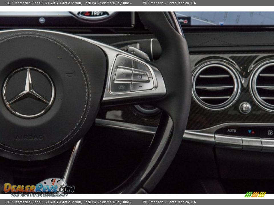 2017 Mercedes-Benz S 63 AMG 4Matic Sedan Iridium Silver Metallic / Black Photo #18