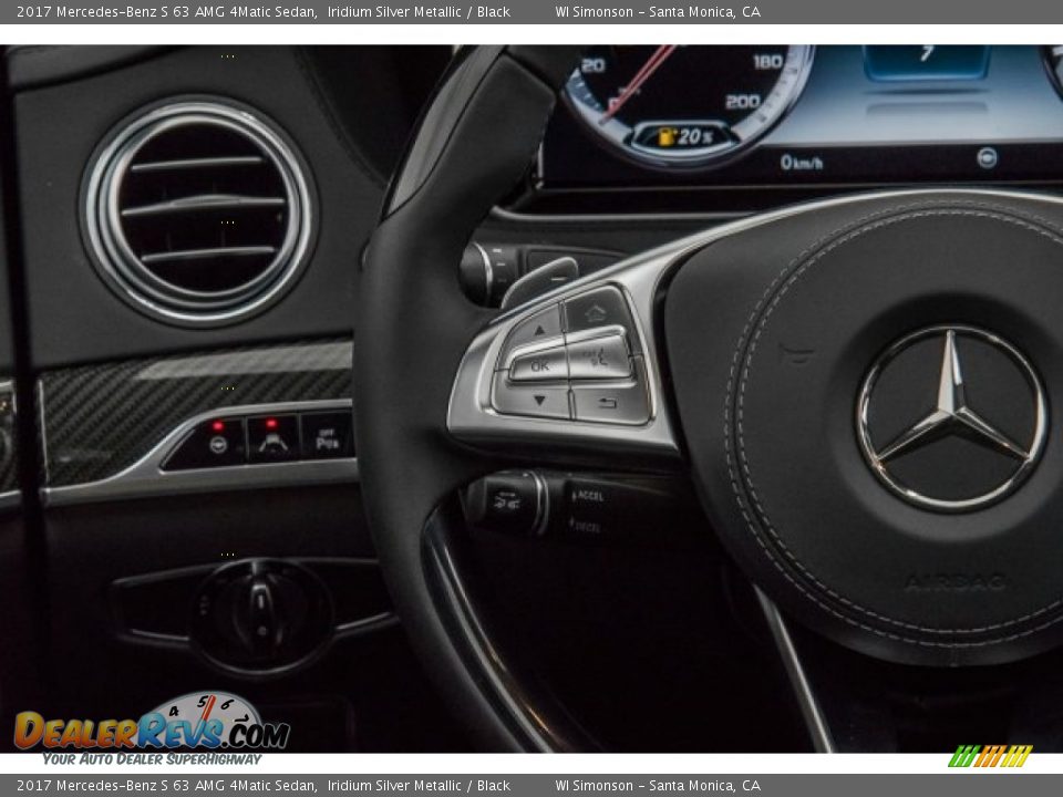 2017 Mercedes-Benz S 63 AMG 4Matic Sedan Iridium Silver Metallic / Black Photo #19