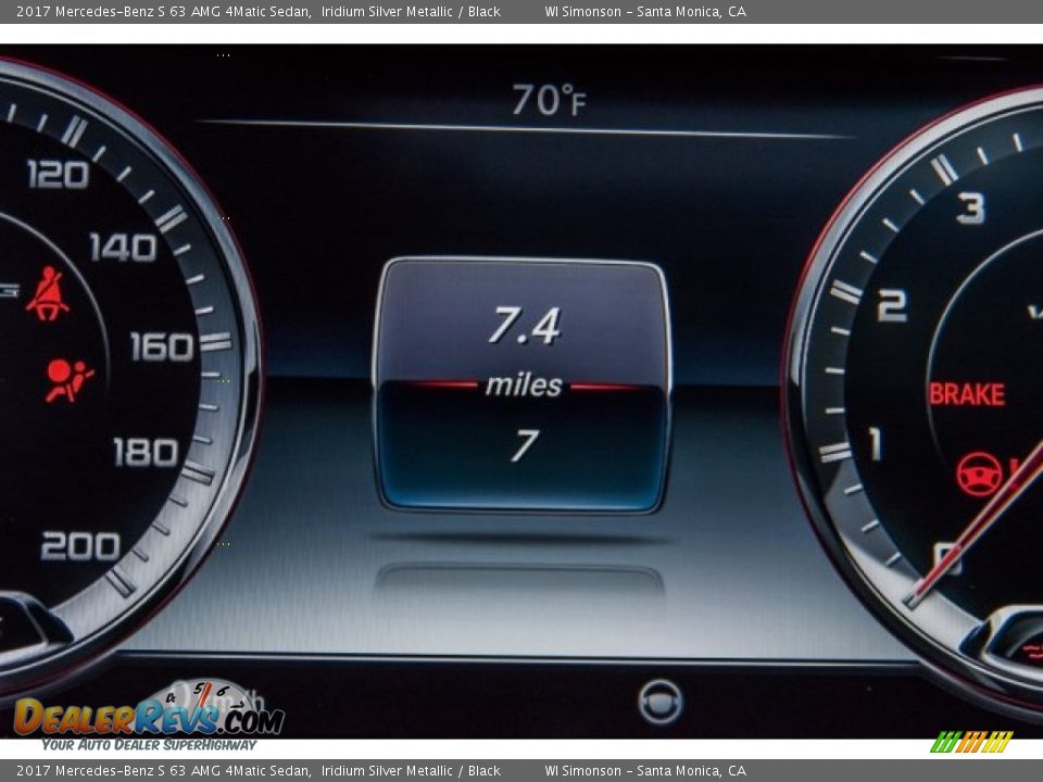 2017 Mercedes-Benz S 63 AMG 4Matic Sedan Iridium Silver Metallic / Black Photo #35
