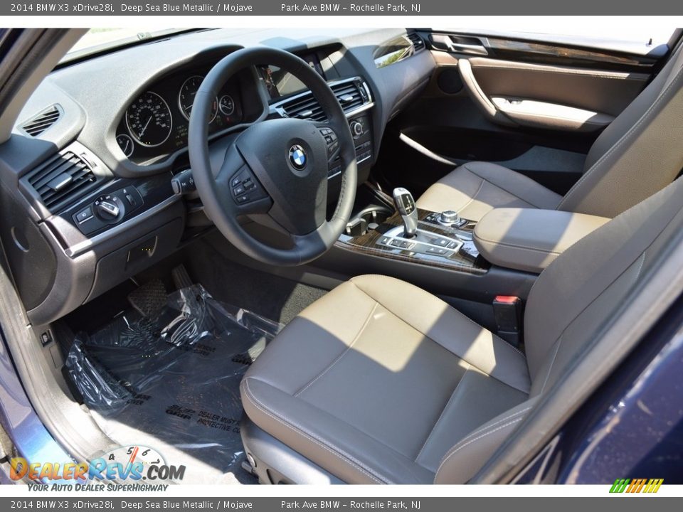 2014 BMW X3 xDrive28i Deep Sea Blue Metallic / Mojave Photo #10