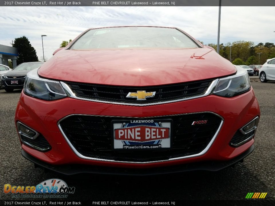 2017 Chevrolet Cruze LT Red Hot / Jet Black Photo #2