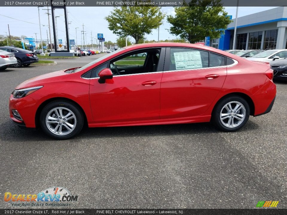 2017 Chevrolet Cruze LT Red Hot / Jet Black Photo #3