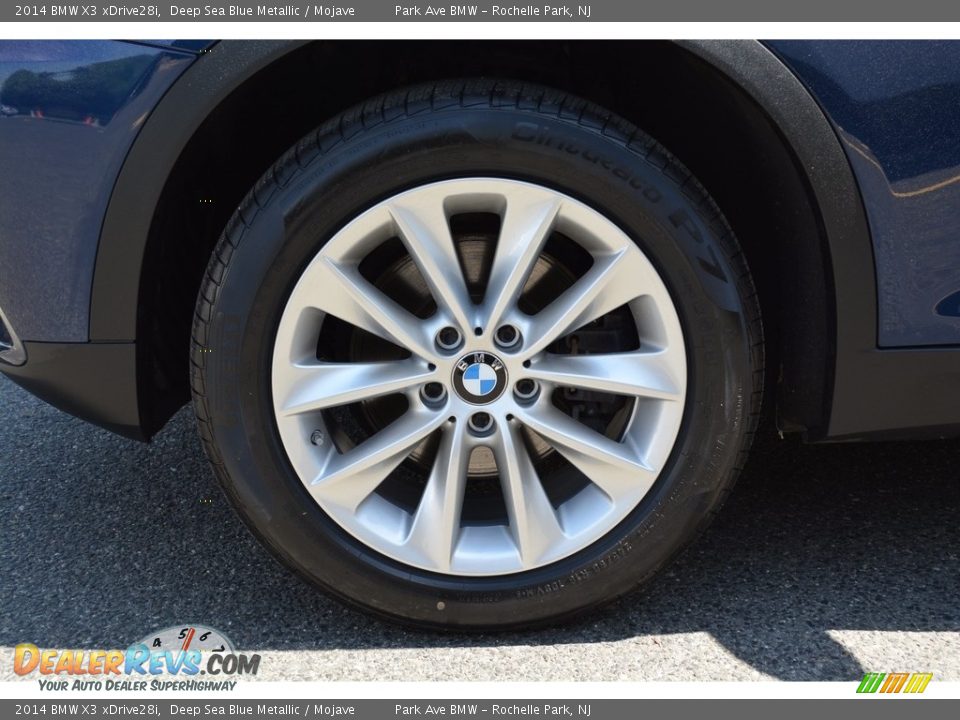 2014 BMW X3 xDrive28i Deep Sea Blue Metallic / Mojave Photo #32