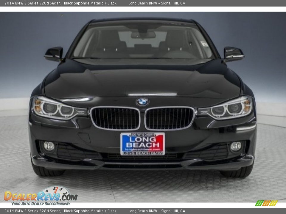2014 BMW 3 Series 328d Sedan Black Sapphire Metallic / Black Photo #2