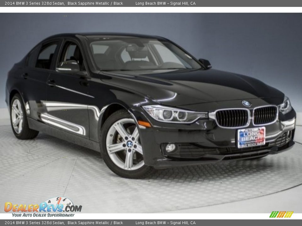 2014 BMW 3 Series 328d Sedan Black Sapphire Metallic / Black Photo #12