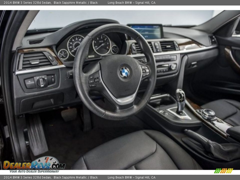 2014 BMW 3 Series 328d Sedan Black Sapphire Metallic / Black Photo #15