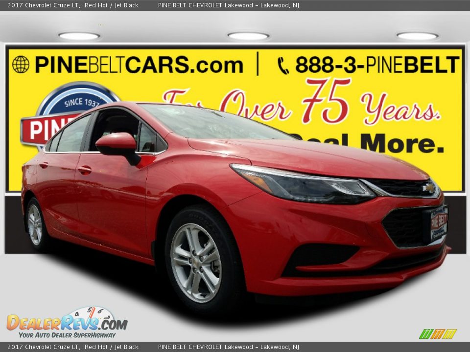 2017 Chevrolet Cruze LT Red Hot / Jet Black Photo #1