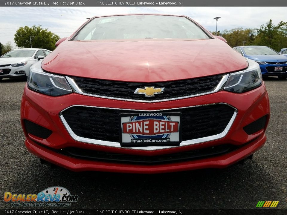2017 Chevrolet Cruze LT Red Hot / Jet Black Photo #2