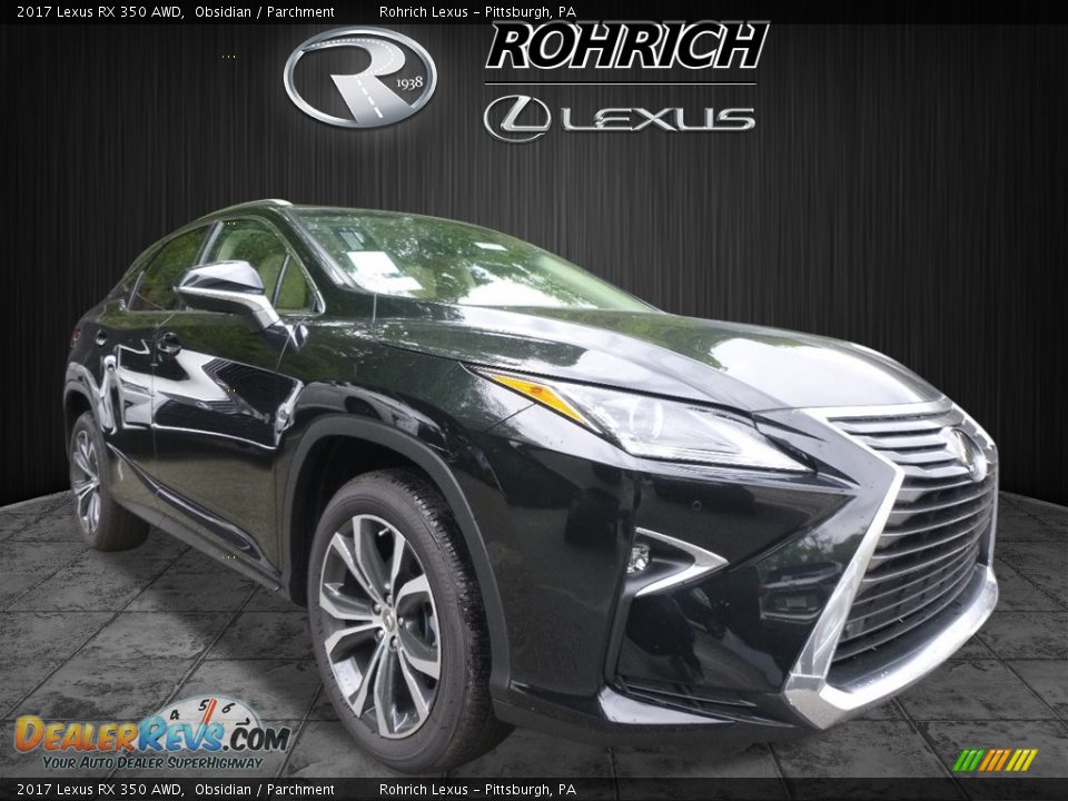 2017 Lexus RX 350 AWD Obsidian / Parchment Photo #1