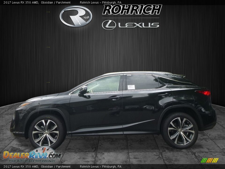 2017 Lexus RX 350 AWD Obsidian / Parchment Photo #3