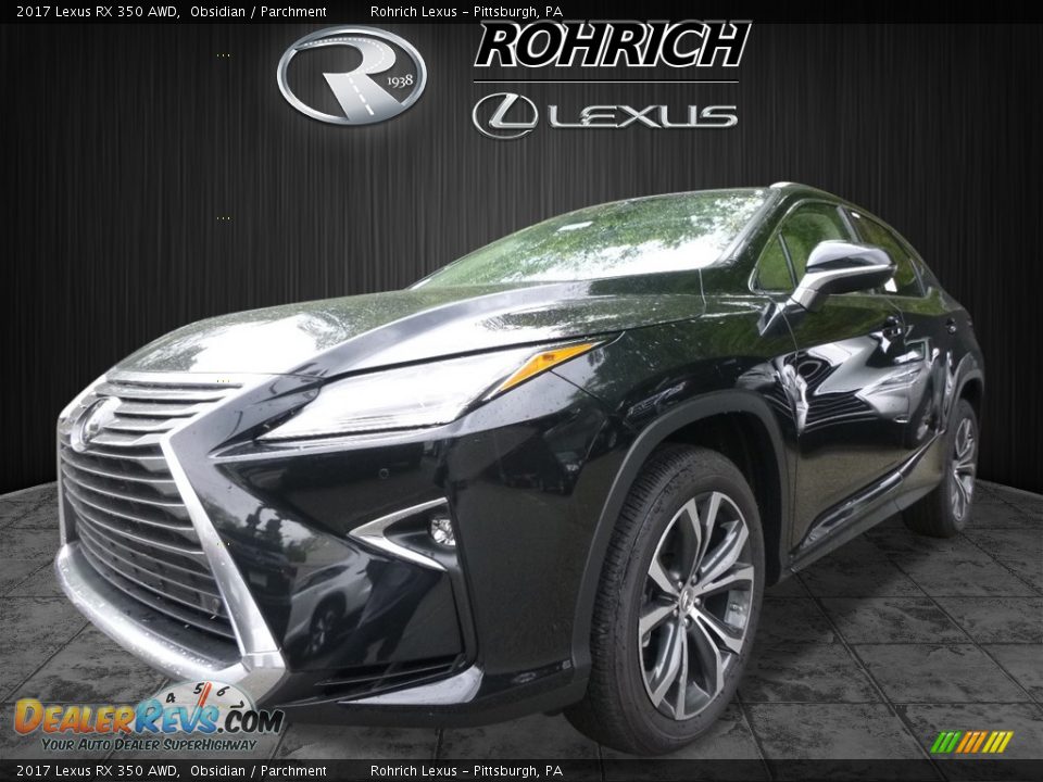 2017 Lexus RX 350 AWD Obsidian / Parchment Photo #4