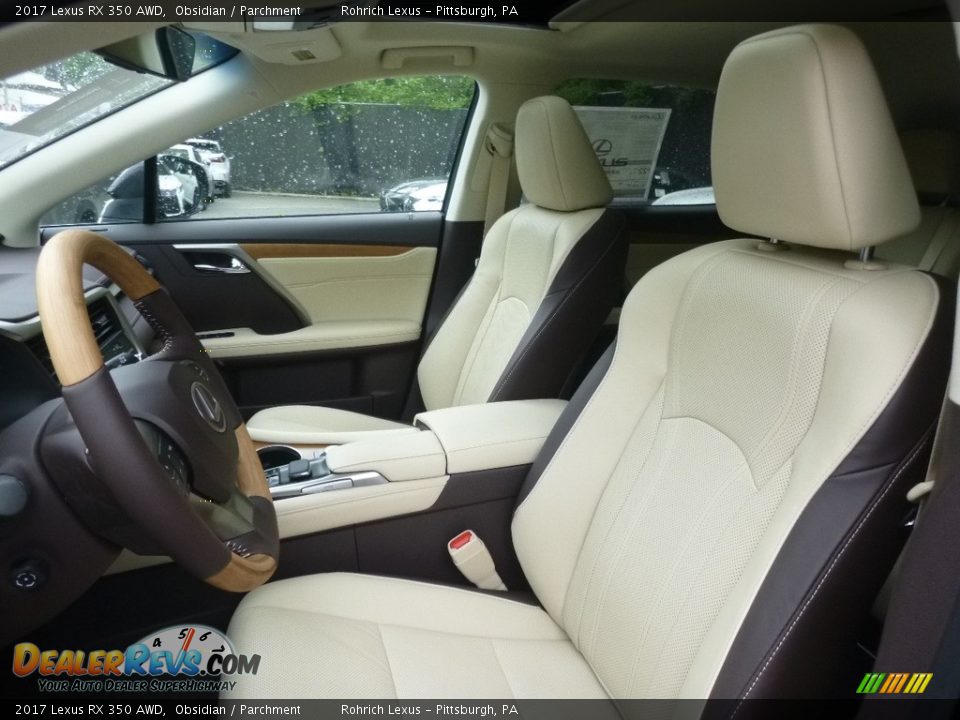 2017 Lexus RX 350 AWD Obsidian / Parchment Photo #6
