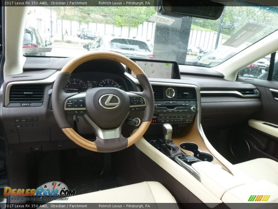 2017 Lexus RX 350 AWD Obsidian / Parchment Photo #8