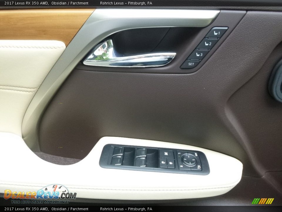 2017 Lexus RX 350 AWD Obsidian / Parchment Photo #9