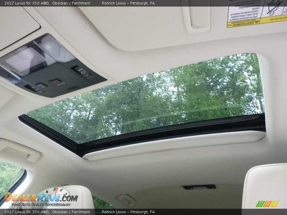 2017 Lexus RX 350 AWD Obsidian / Parchment Photo #11