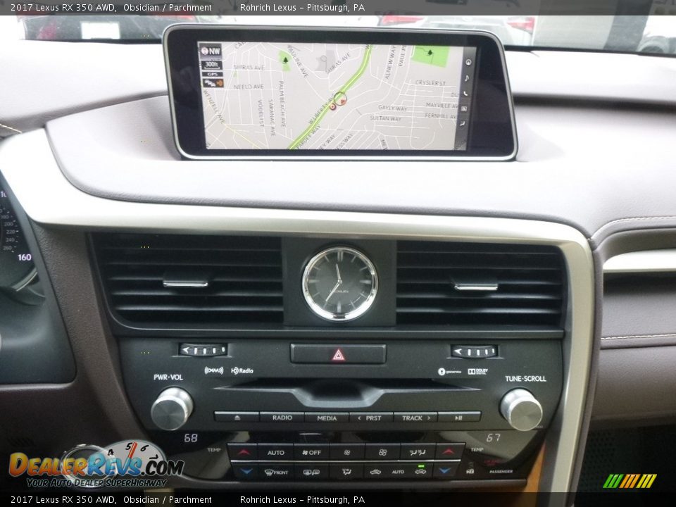 2017 Lexus RX 350 AWD Obsidian / Parchment Photo #12