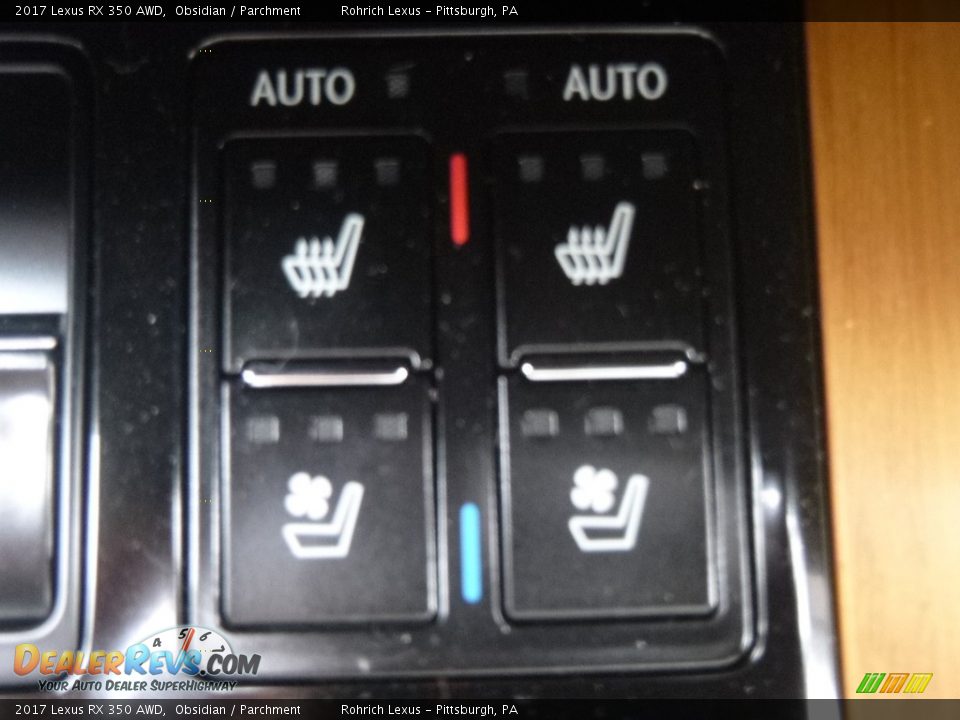 2017 Lexus RX 350 AWD Obsidian / Parchment Photo #14
