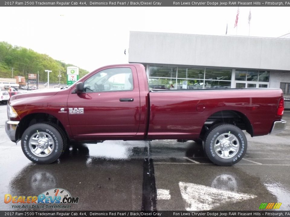 2017 Ram 2500 Tradesman Regular Cab 4x4 Delmonico Red Pearl / Black/Diesel Gray Photo #2