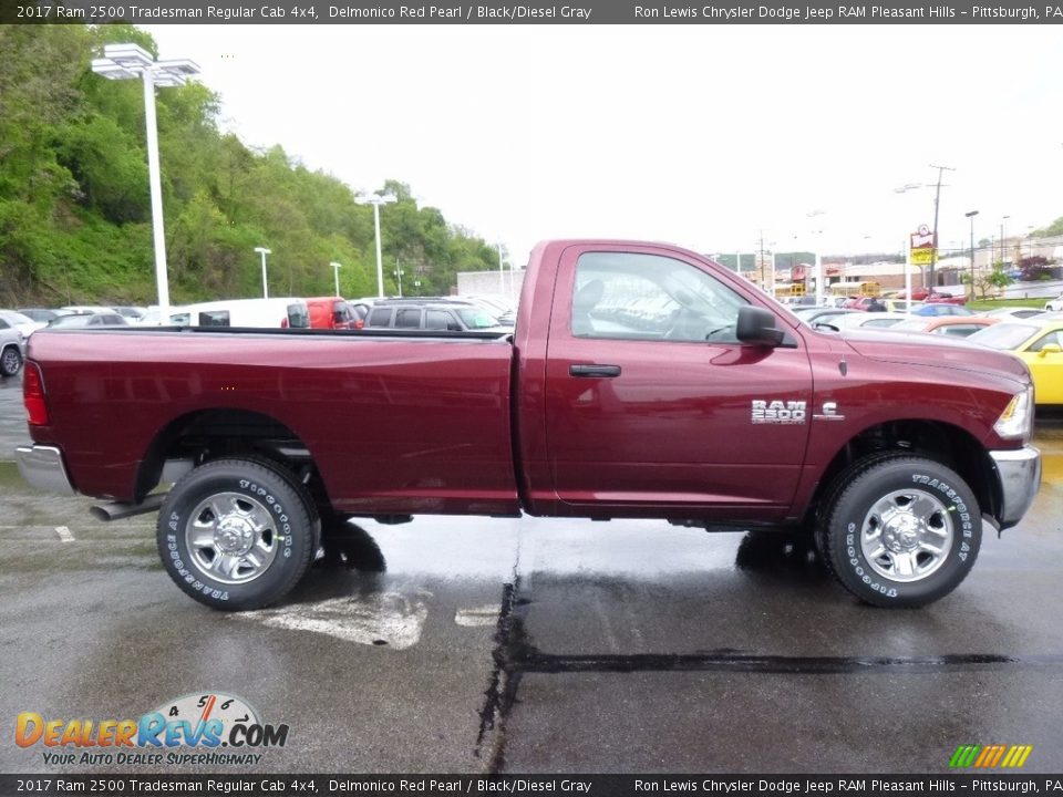 2017 Ram 2500 Tradesman Regular Cab 4x4 Delmonico Red Pearl / Black/Diesel Gray Photo #7
