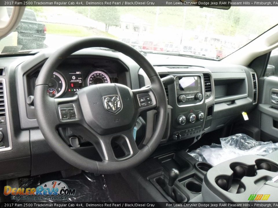 2017 Ram 2500 Tradesman Regular Cab 4x4 Delmonico Red Pearl / Black/Diesel Gray Photo #14