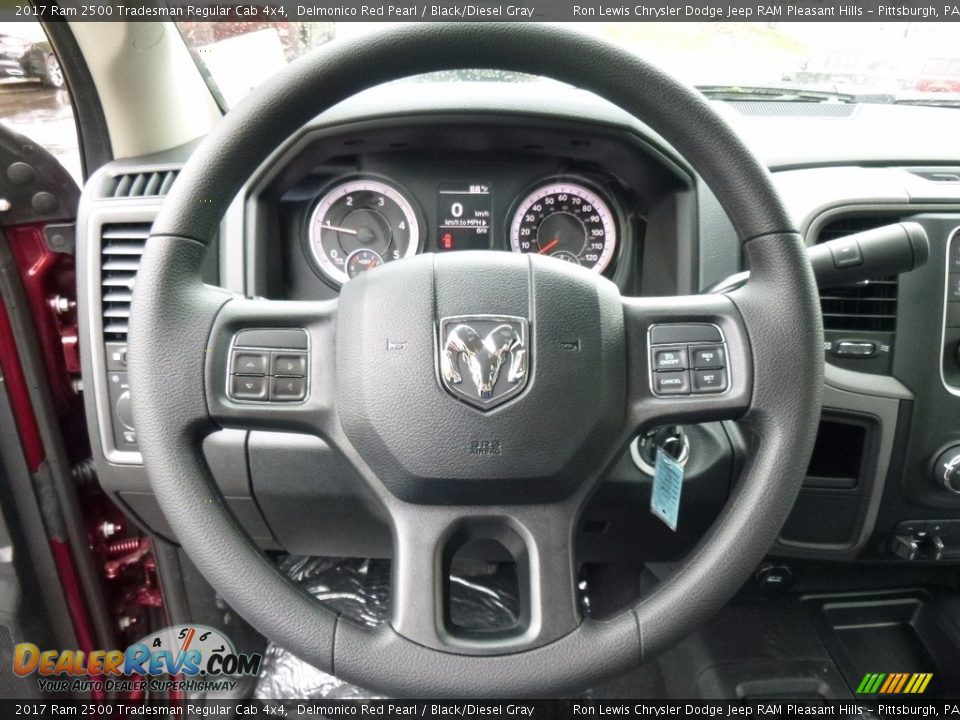 2017 Ram 2500 Tradesman Regular Cab 4x4 Delmonico Red Pearl / Black/Diesel Gray Photo #19
