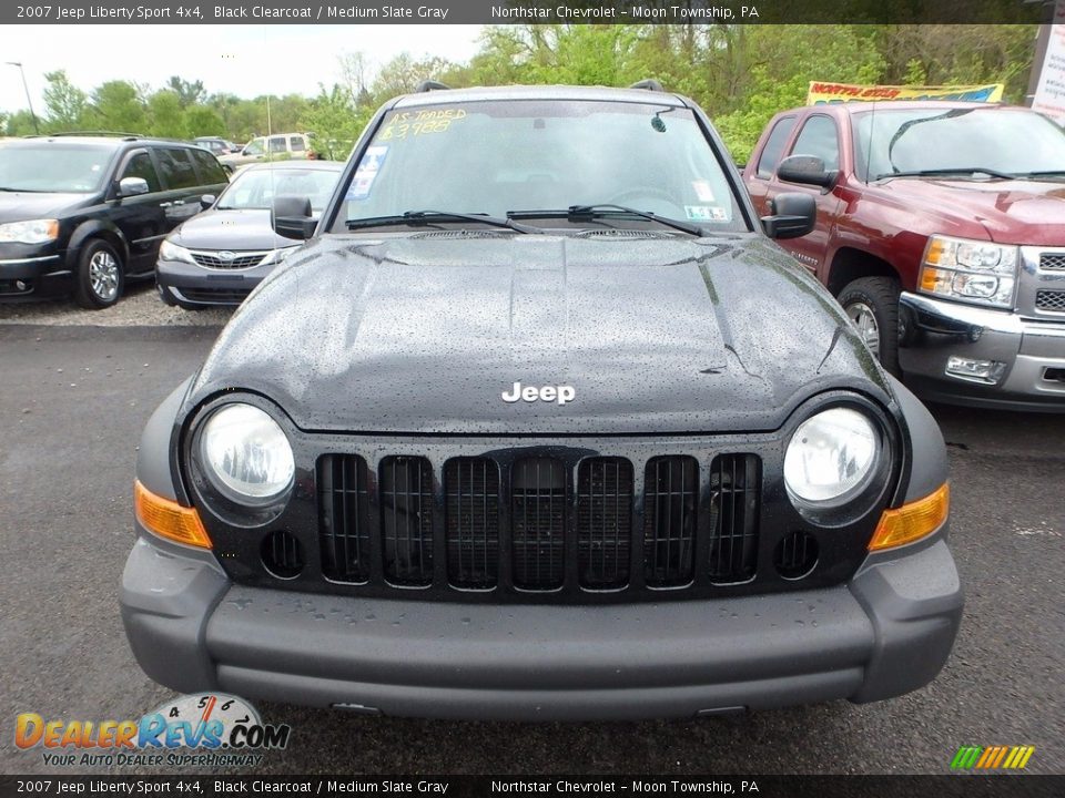 2007 Jeep Liberty Sport 4x4 Black Clearcoat / Medium Slate Gray Photo #6