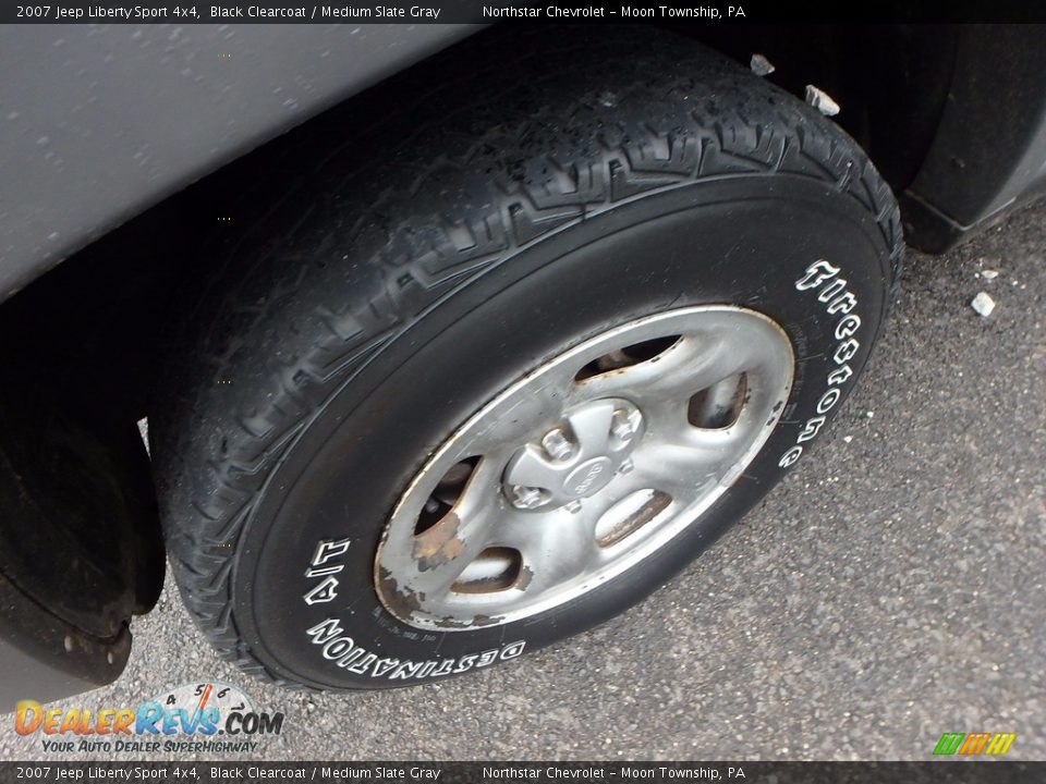 2007 Jeep Liberty Sport 4x4 Black Clearcoat / Medium Slate Gray Photo #7