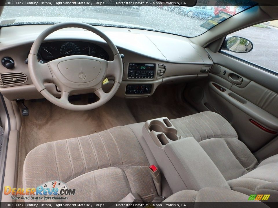 2003 Buick Century Custom Light Sandrift Metallic / Taupe Photo #10