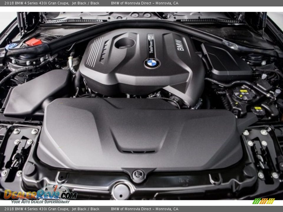 2018 BMW 4 Series 430i Gran Coupe Jet Black / Black Photo #8