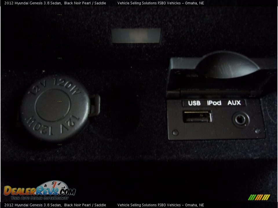 2012 Hyundai Genesis 3.8 Sedan Black Noir Pearl / Saddle Photo #12