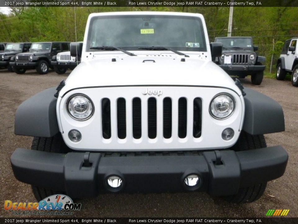 2017 Jeep Wrangler Unlimited Sport 4x4 Bright White / Black Photo #11