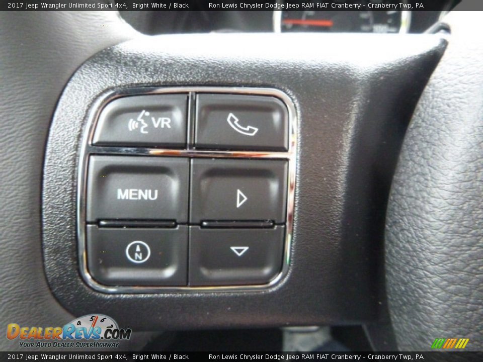 2017 Jeep Wrangler Unlimited Sport 4x4 Bright White / Black Photo #19