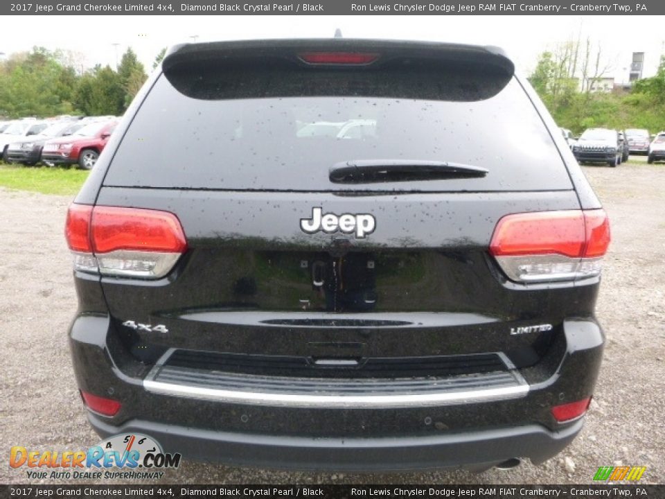 2017 Jeep Grand Cherokee Limited 4x4 Diamond Black Crystal Pearl / Black Photo #4