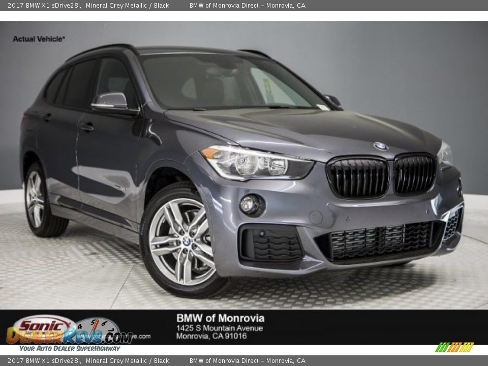 2017 BMW X1 sDrive28i Mineral Grey Metallic / Black Photo #1