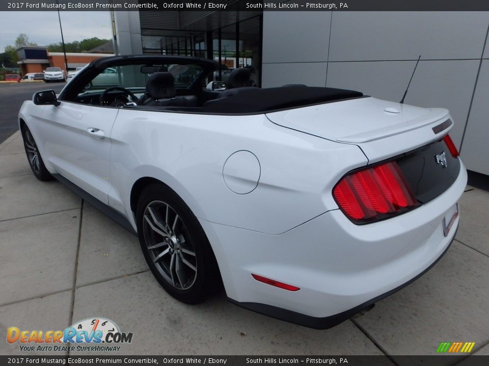 2017 Ford Mustang EcoBoost Premium Convertible Oxford White / Ebony Photo #3