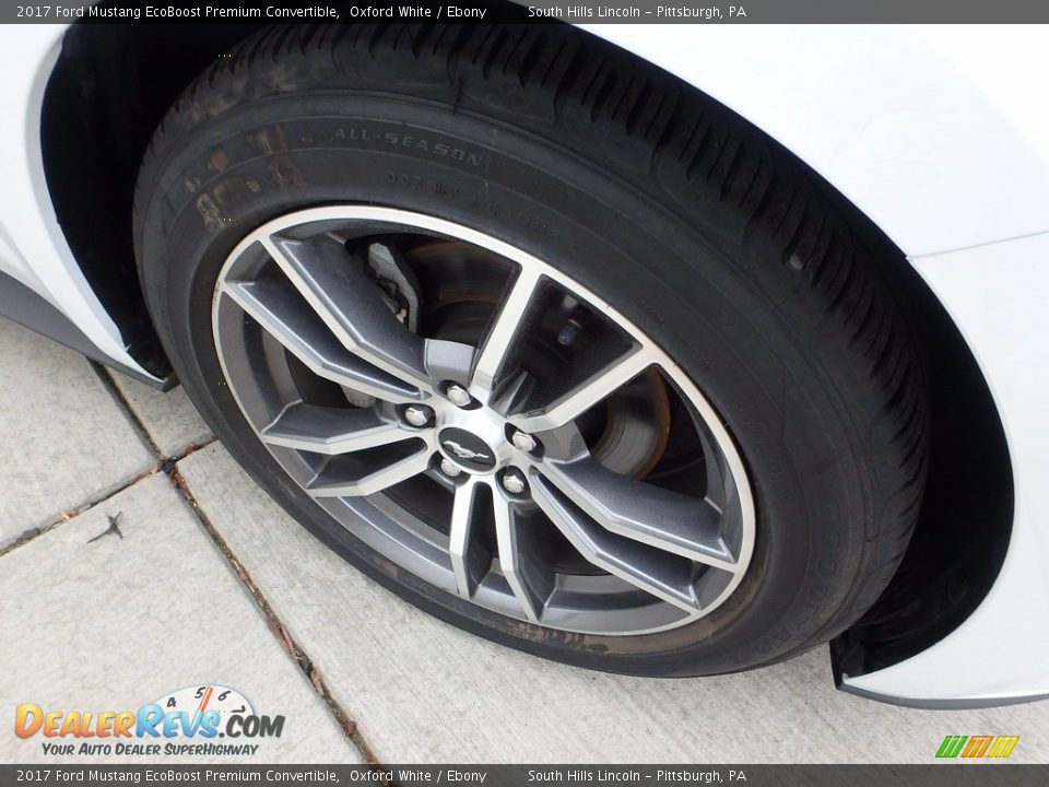 2017 Ford Mustang EcoBoost Premium Convertible Oxford White / Ebony Photo #9