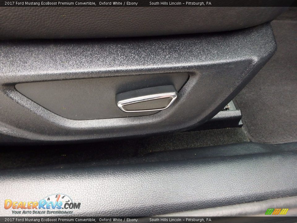 2017 Ford Mustang EcoBoost Premium Convertible Oxford White / Ebony Photo #12