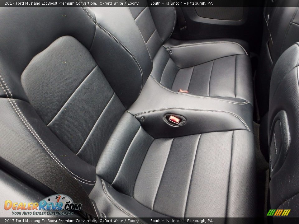 Rear Seat of 2017 Ford Mustang EcoBoost Premium Convertible Photo #14