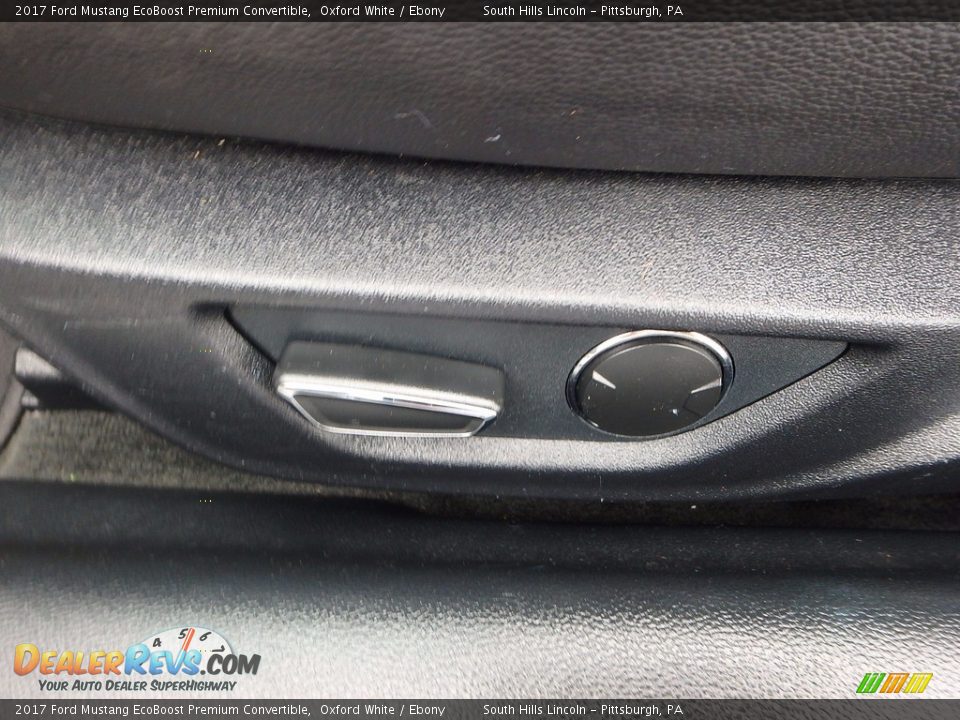 2017 Ford Mustang EcoBoost Premium Convertible Oxford White / Ebony Photo #20