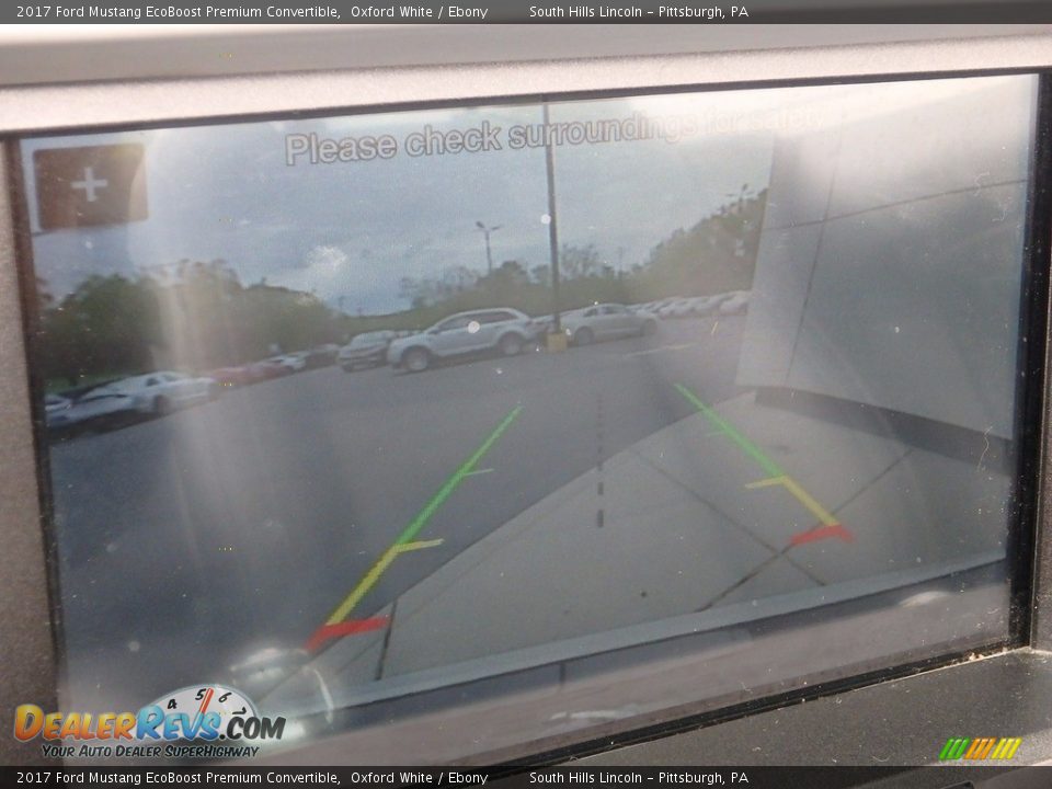 2017 Ford Mustang EcoBoost Premium Convertible Oxford White / Ebony Photo #25