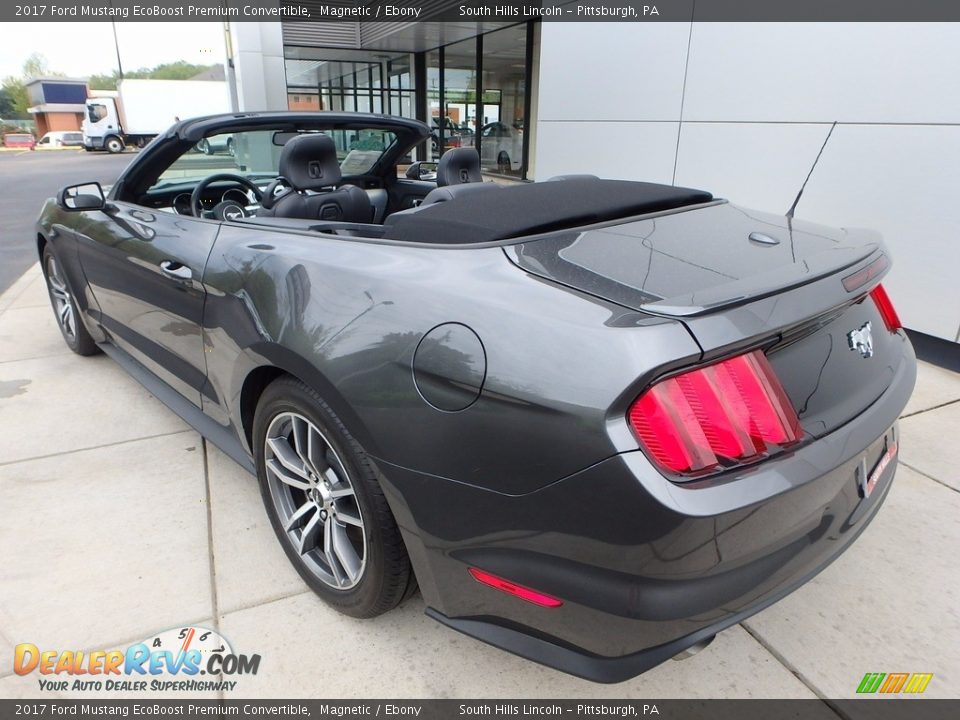 2017 Ford Mustang EcoBoost Premium Convertible Magnetic / Ebony Photo #3
